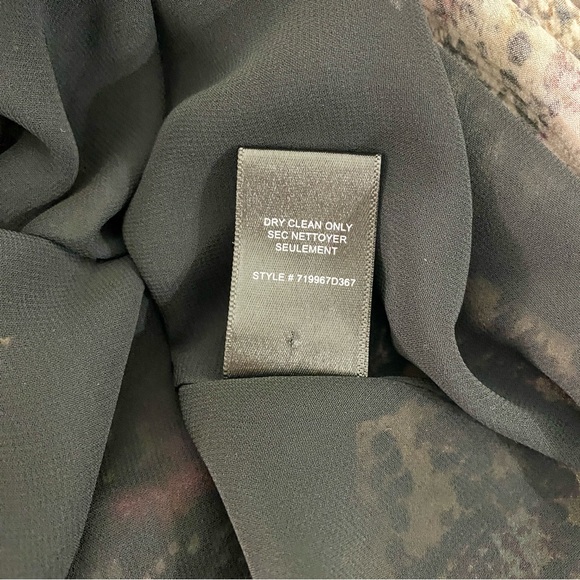 Rebecca Taylor Silk Snakeskin Print Mock Neck Dress Multi-Color Size 0 - Picture 10 of 10